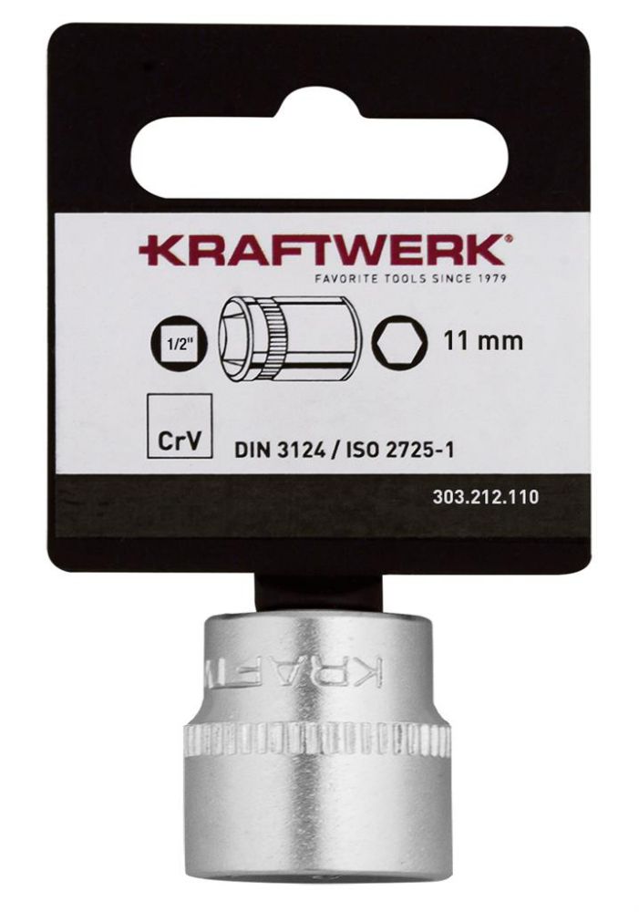 Produktbild Kraftwerk BASIC LINE 1/2 Zoll Steckschlüsseleinsatz 11 mm mit Hänger