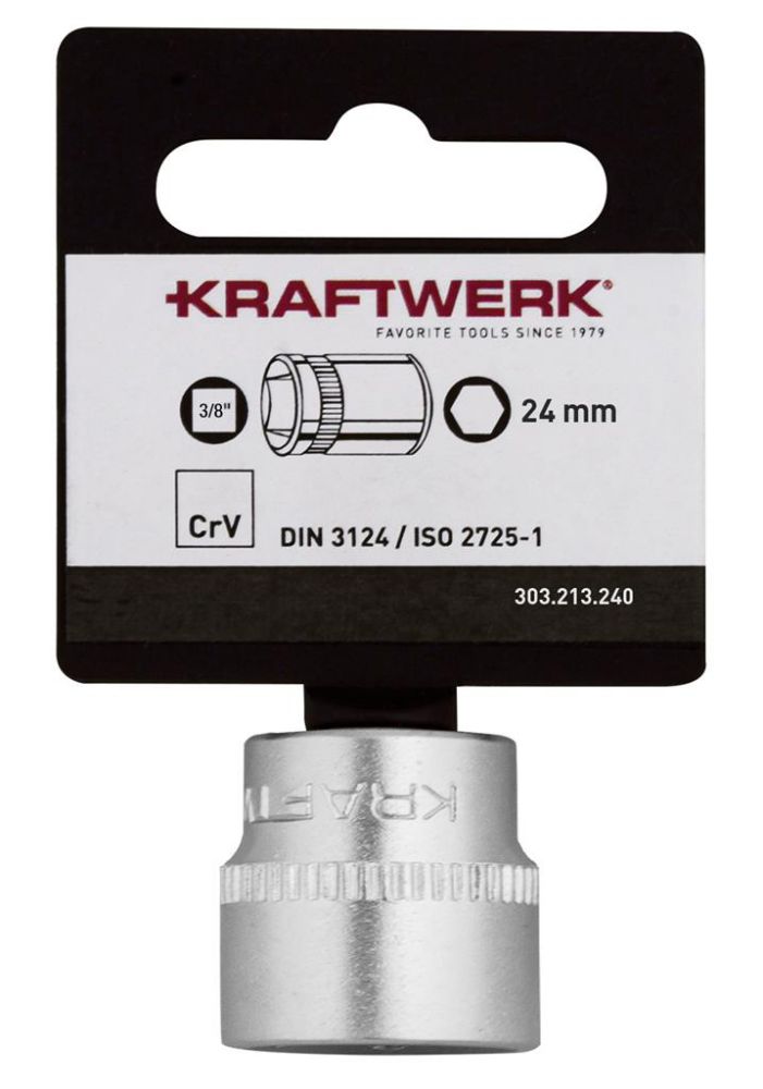 Produktbild Kraftwerk BASIC LINE 3/8 Zoll Steckschlüsseleinsatz 23 mm mit Hänger