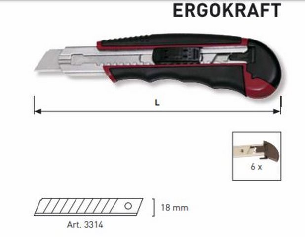 Produktbild KRAFTWERK Abbrechmesser ergokraft 18 mm bild 2