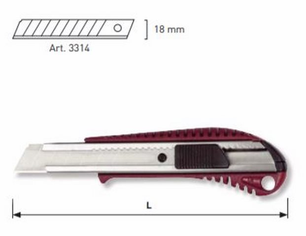 Produktbild KRAFTWERK Abbrechmesser mit Stellrad 18 mm bild 2