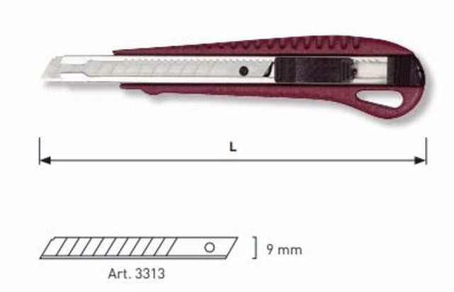 Produktbild Kraftwerk Metall Abbrechmesser 9 mm 130 mm lang bild 2