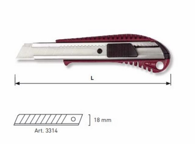 Produktbild KRAFTWERK Metall Abbrechmesser 18 mm bild 2