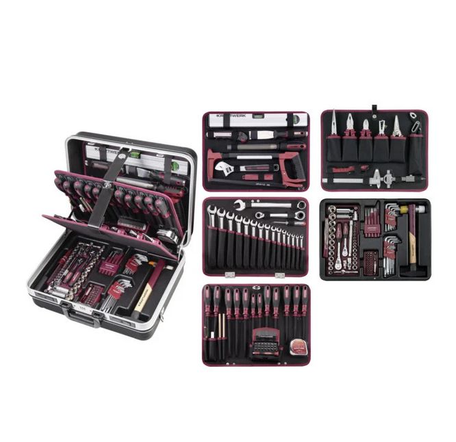 Produktbild Kraftwerk ABS Profi Werkzeugkoffer 185 teilig Details 1 bild 2