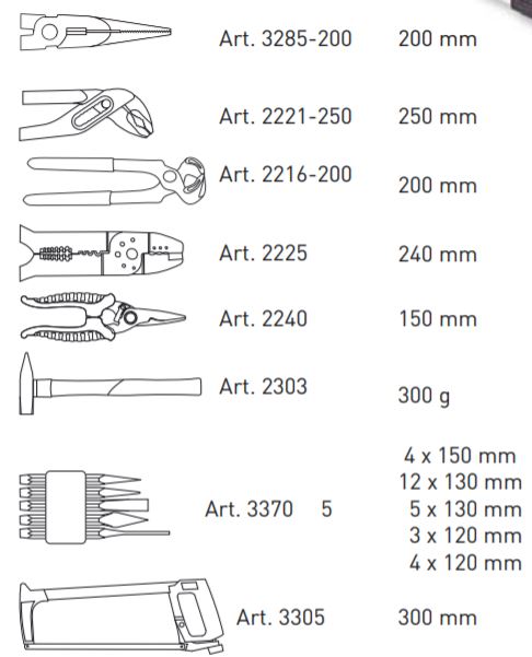 Produktbild KRAFTWERK Profi Alu Werkzeugkoffer 3948 263 Teile bild 11