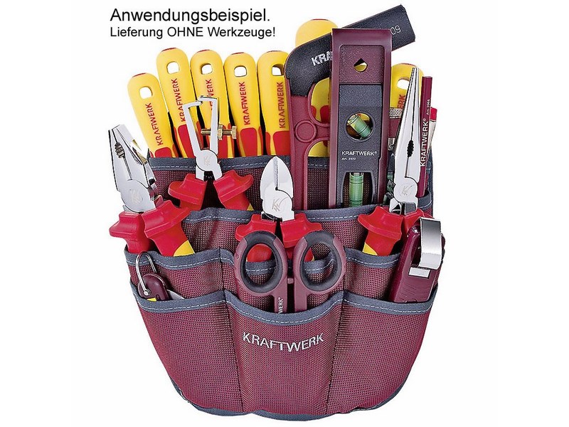 Produktbild KRAFTWERK Elektriker Werkzeug Gürteltasche bild 2