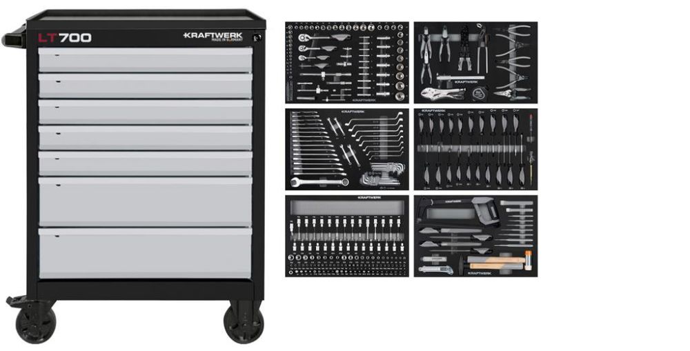 Produktbild Kraftwerk LT LINE Werkstattwagen LT700 mit 7 Schubladen 301 teilig