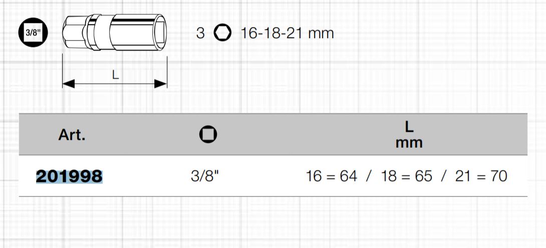 Produktbild KRAFTWERK Zündkerzen Stecknusssatz MAGALU 3/8" bild 2