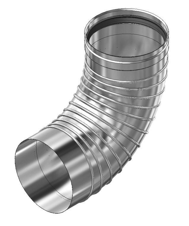 Produktbild Kroll Heizgeräte Bogen 90 grad DN80 m/w passend zum NBX30 bis NBX60