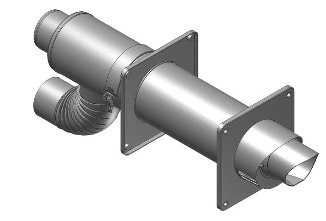 Produktbild Kroll Heizgeräte Doppelrohr Wanddurchführung DN 100/100
