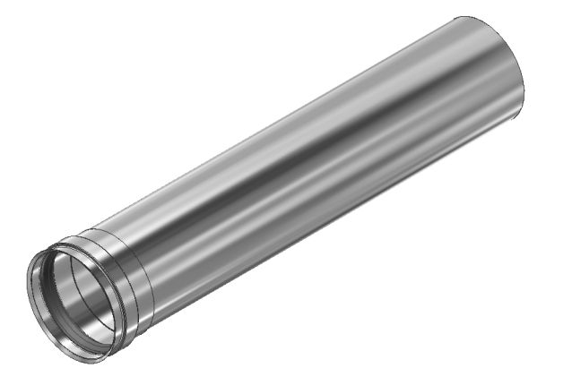 Produktbild Kroll Heizgeräte Längenelement 0,5 meter DN80 für NBX30 - NBX60