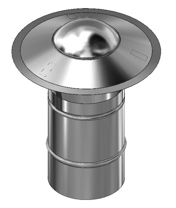 Produktbild Kroll Heizgeräte Regenhaube DN80 passend zum NBX30 bis NBX60