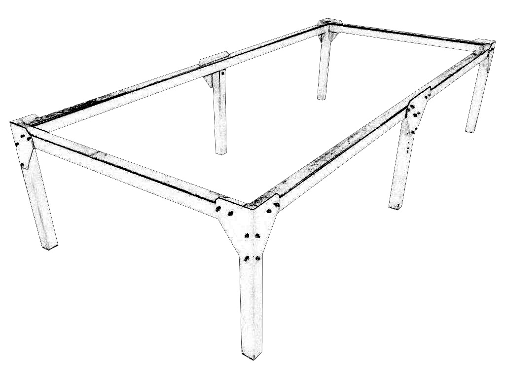 Produktbild Kroll Heizgeräte Standgerüst 500mm Höhe für Kroll 140S oder 170S