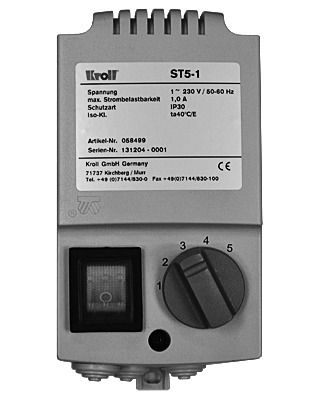 Produktbild Kroll Heizgeräte 5-Stufenschalter ST 5-1 zur LH Serie