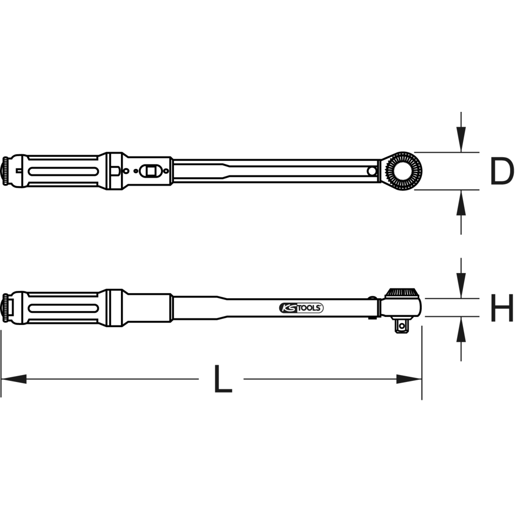 Produktbild KS TOOLS 3/4 Zoll ERGOTORQUE precision Ratschen Drehmomentschlüssel Drehknopf 110-550Nm bild 9