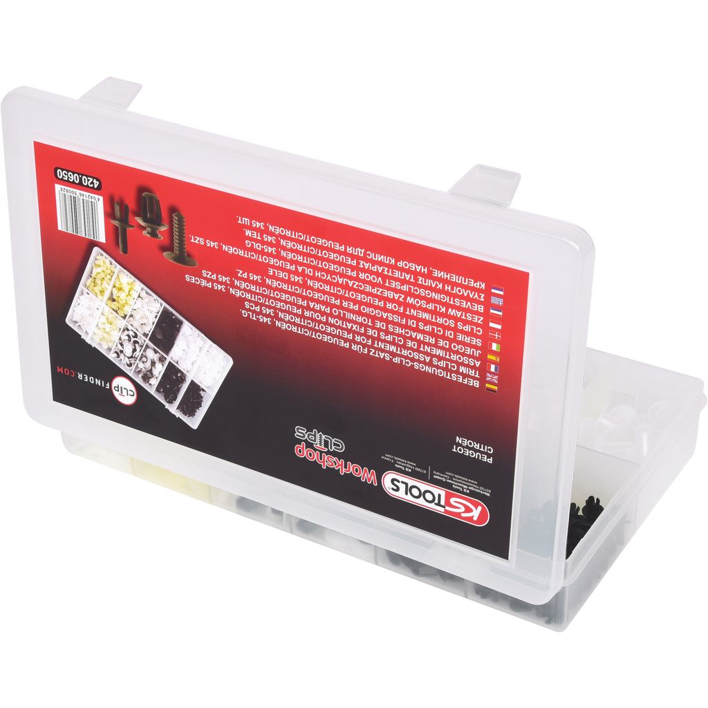 Produktbild KS Tools Befestigungs Clip Satz Citroën Peugeot 345 Teile Deckel bild 4