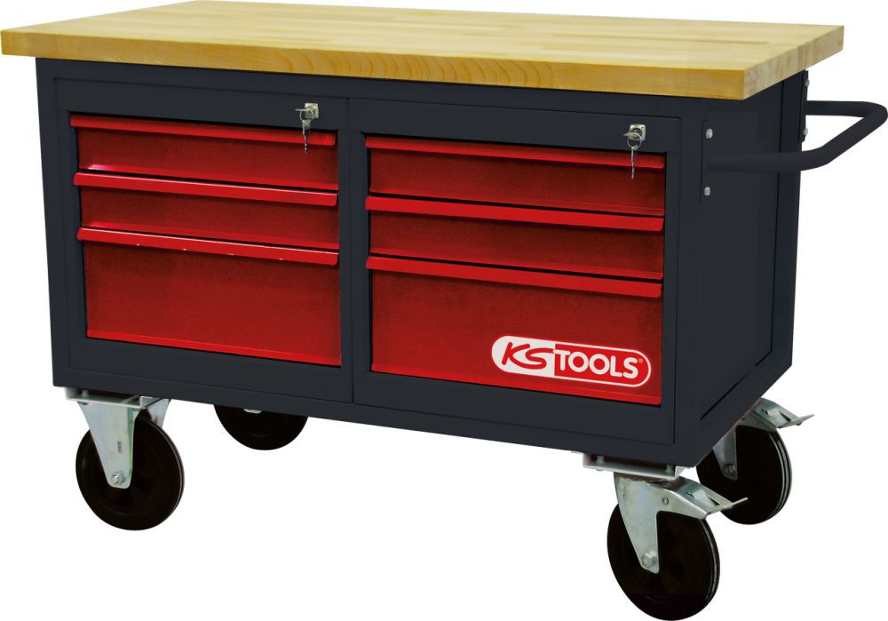 Produktbild KS TOOLS Fahrbare Werkbank mit 6 Schubladen