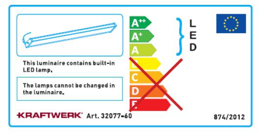 Produktbild KRAFTWERK LED Unterbauleuchte 20W 59 cm Energieeffizienzlabel bild 7