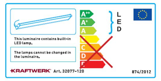 Produktbild KRAFTWERK LED Unterbauleuchte 40 W 120 cm Energieeffizienzlabel bild 6
