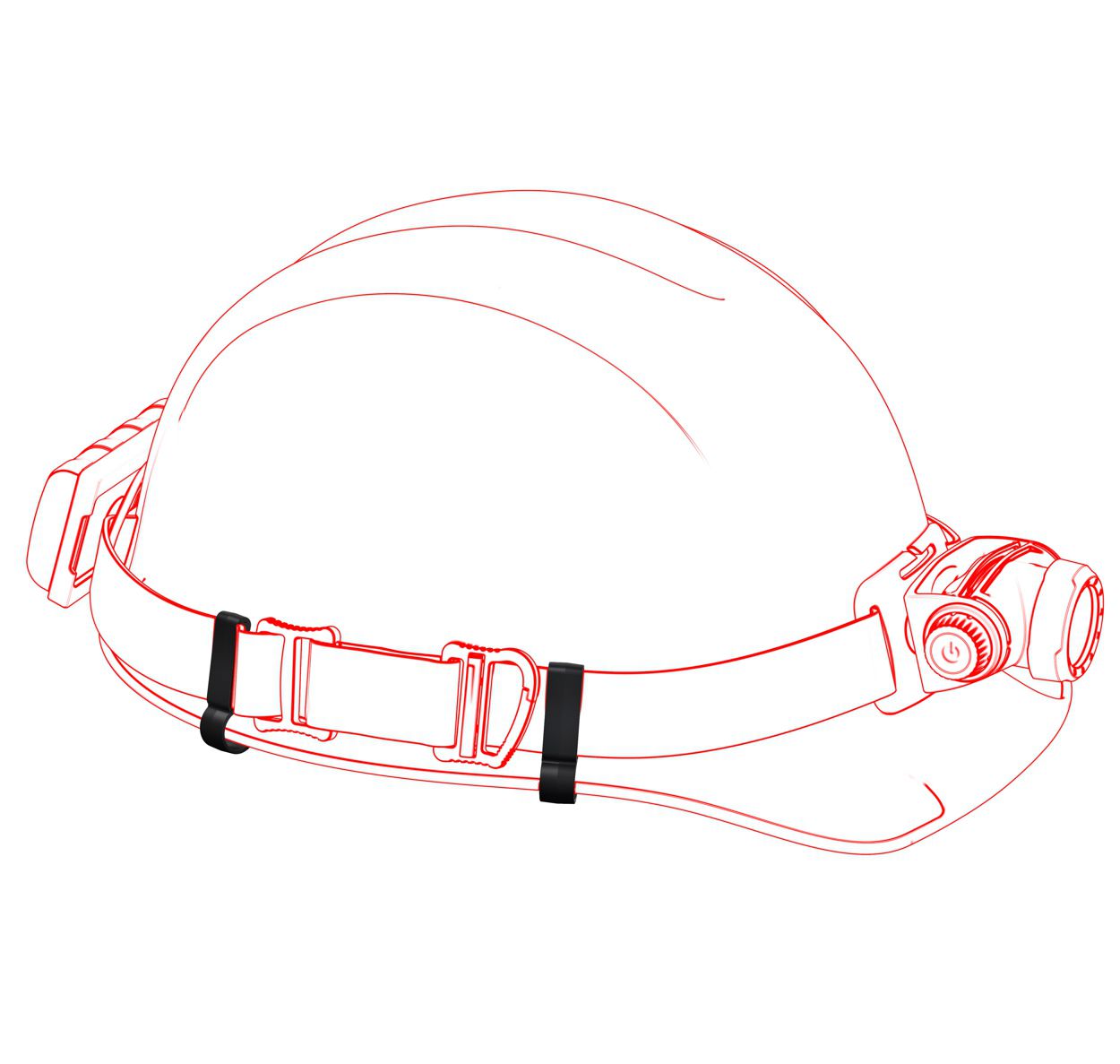 Produktbild Ledlenser Helmetband Fixing Clip Type A bild 2