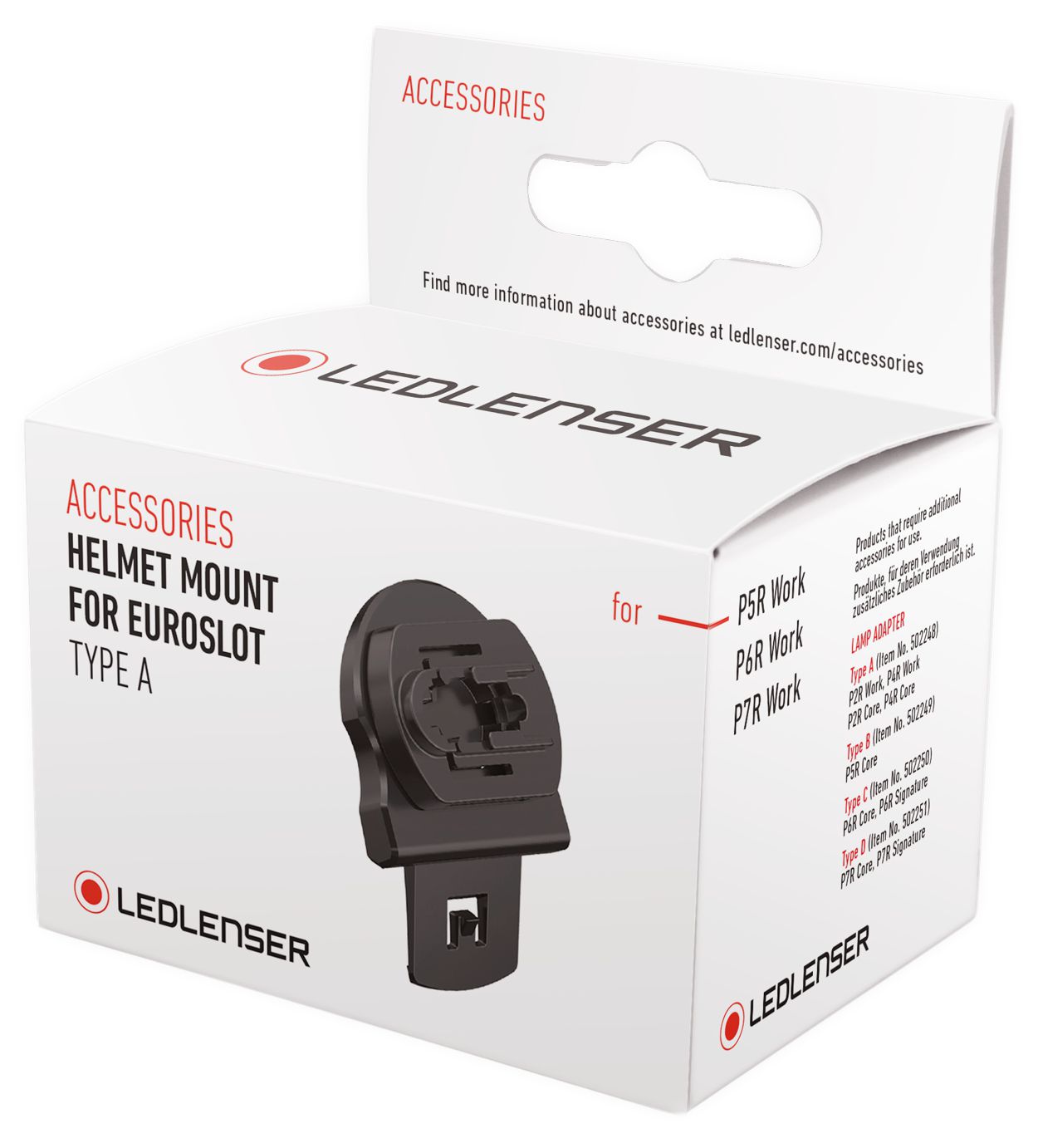 Produktbild Ledlenser Helmhalterung Helmet Mount for Euroslot Type A