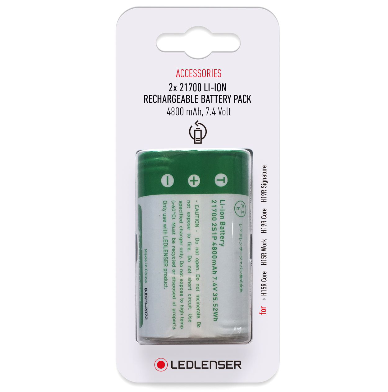 Produktbild Ledlenser Akku Li-ion 2x 21700 Rechargeable Battery Pack