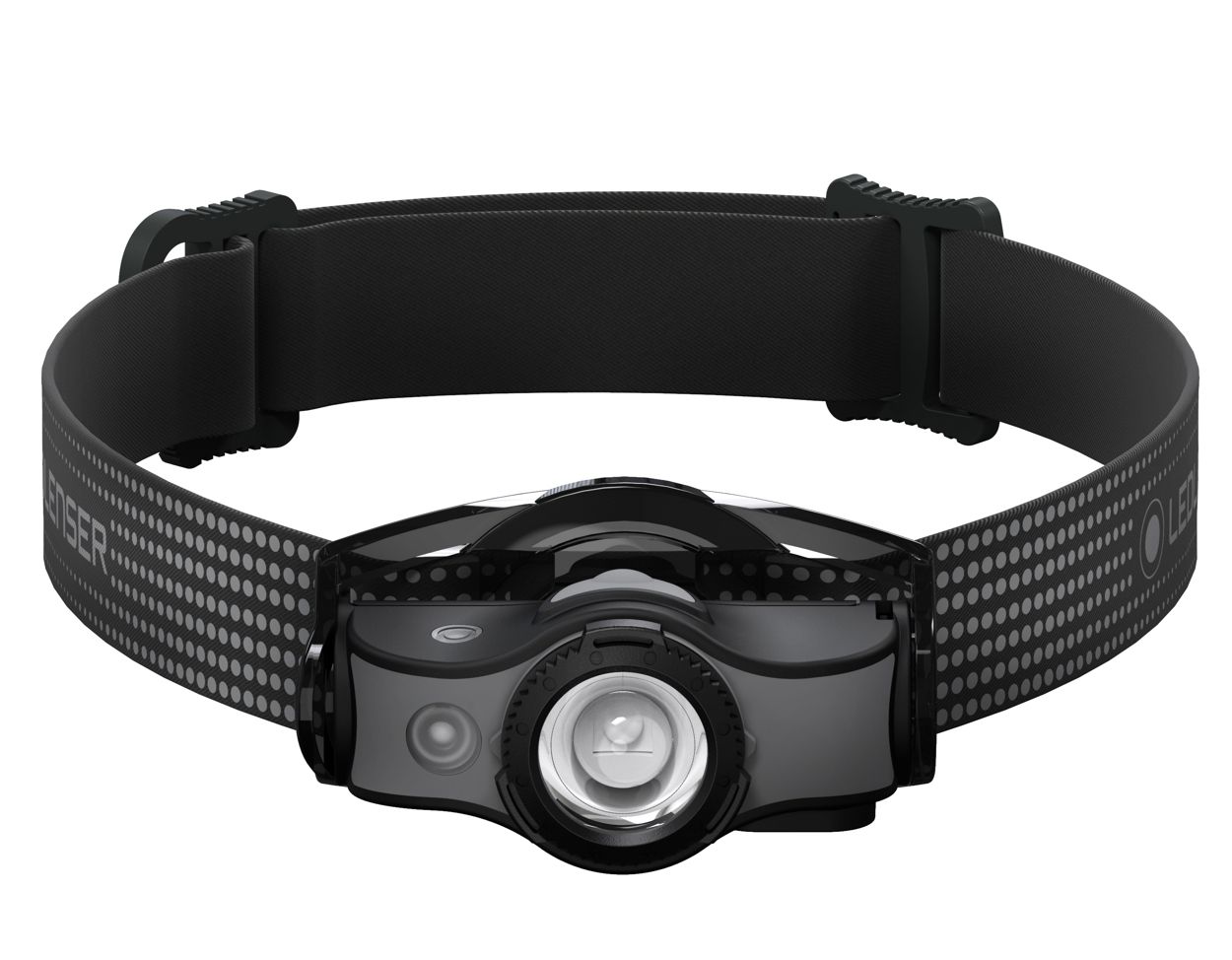Produktbild Ledlenser LED Stirnlampe MH5 schwarz grau oben bild 3