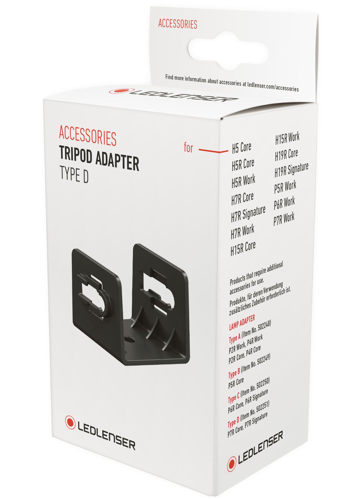 Produktbild Ledlenser Lampenhalterung Adapter Tripod Type D