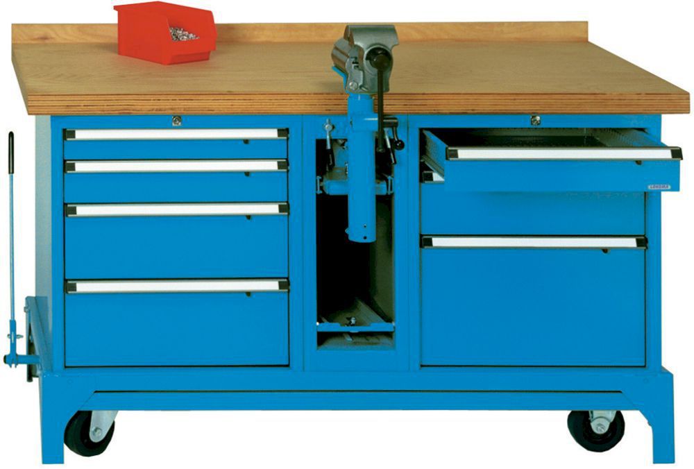 Produktbild Lokoma Mobile Werkbank FMW150/7 m.Kabelaufroller RAL5012