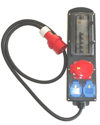 Produktbild Mast Pumpen Steckdosenleiste 400 V / 50 Hz mit FI-Schutzschalter