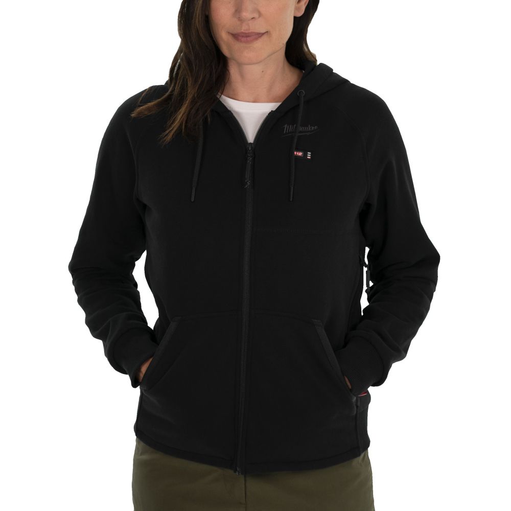 Produktbild Milwaukee Damen Akku Heiz Kapuzenpullover Grösse XL schwarz M12 HHLBL1-0
