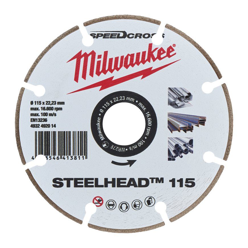 Produktbild Milwaukee Diamanttrennscheibe 115 mm DH STEELHEAD