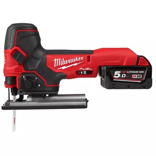 Produktbild Milwaukee FUEL Akku Stichsäge M18FBJS-502X 18 Volt mit 2x Akku 5Ah und Ladegerät bild 2