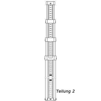 Produktbild Nedo Teleskoplatte Al 1,64m-7,00m/B=50mm E-T. 6A/mm