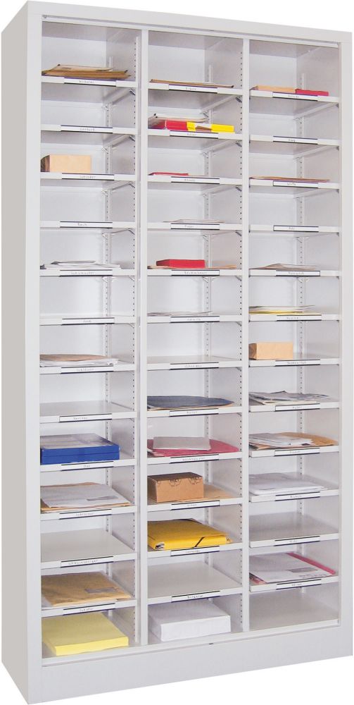 Produktbild Pavoy Sortierschrank RAL7035 39 Fächer, offen