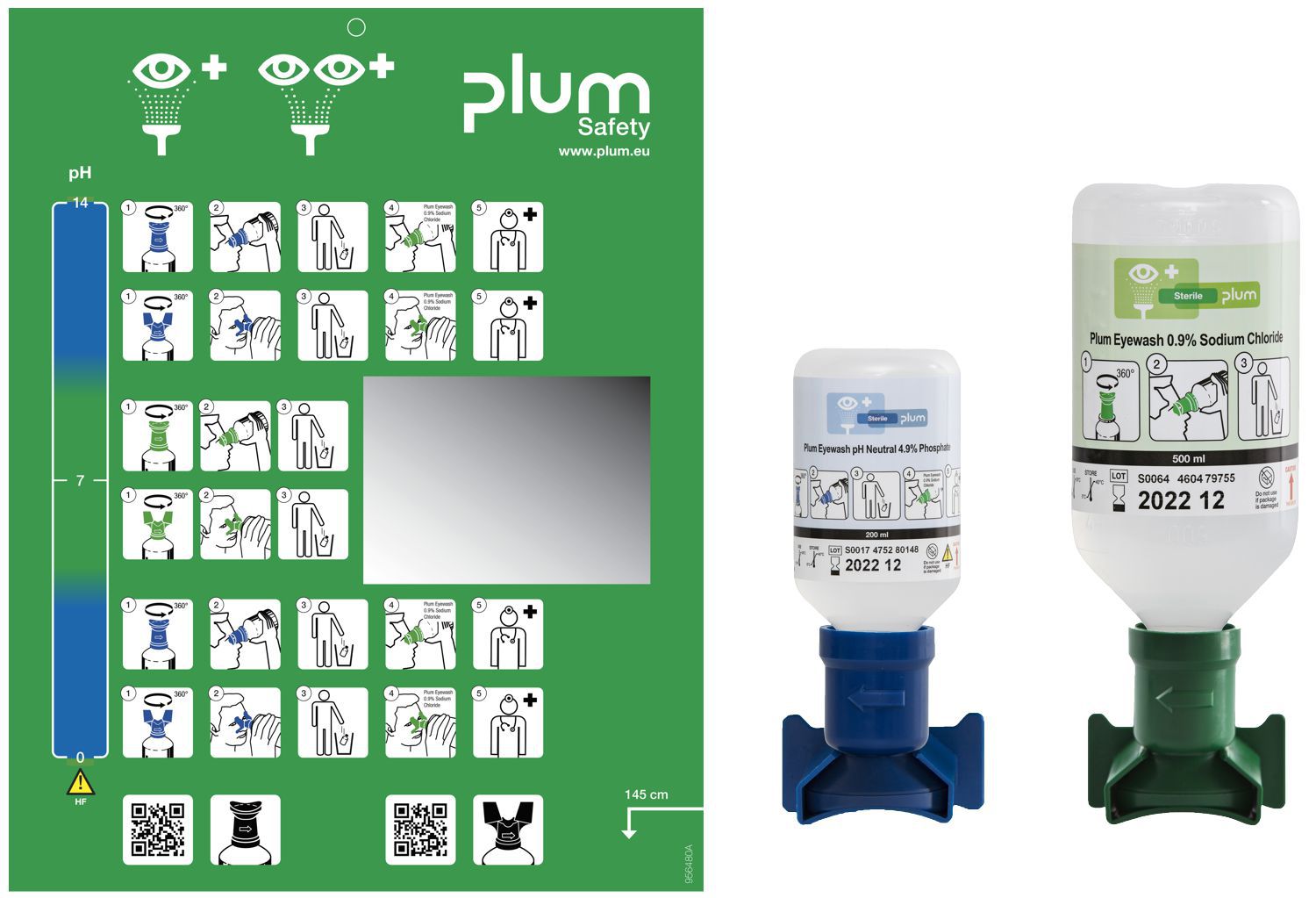 Produktbild Plum Augen Notfallstation inklusive PH neutral und Augenspüllösung