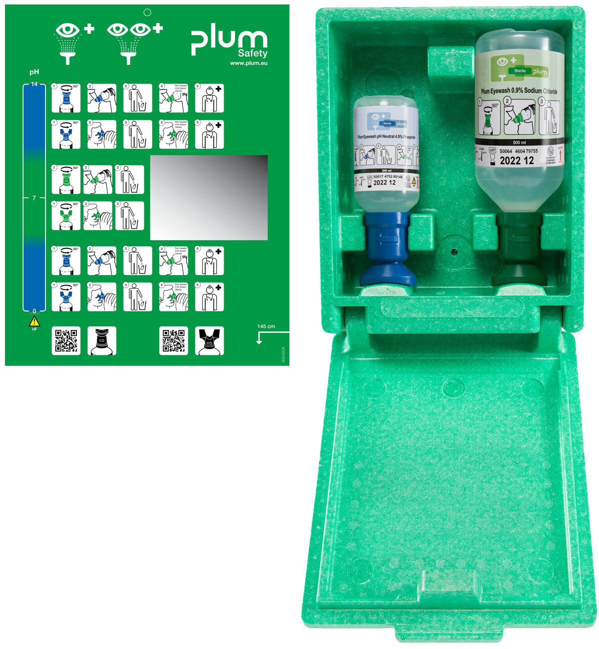 Produktbild plum Augennotfallstation Augenspül-Kombi-Station 4789