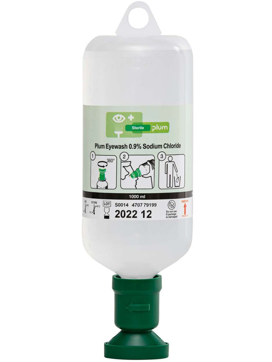 Produktbild plum Augenspülflasche 4707 Augenspüllösung (Natriumchlorid) 1000 ml