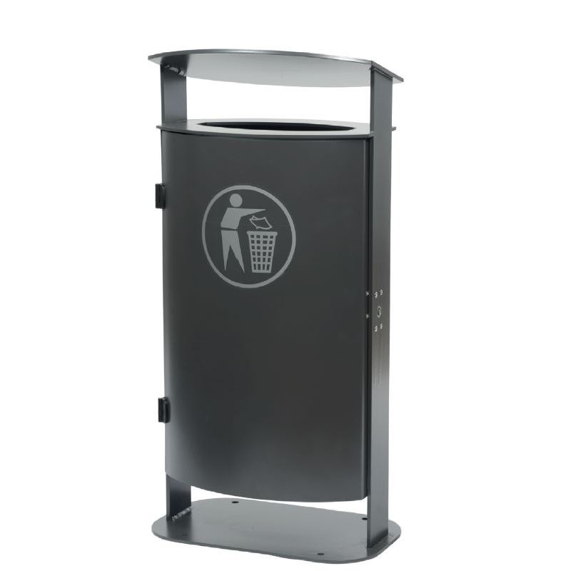 Produktbild Renner Abfallbehälter 70 l mit Ascher DB703 aufschraubbar