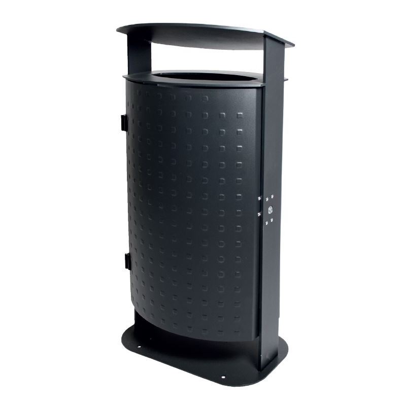 Produktbild Renner Stand Abfallbehälter 340 mm Tiefe RAL6005 aufschraubbar