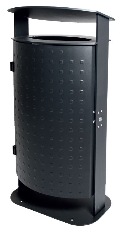 Produktbild Renner Abfallbehälter 1000 mm hoch Feuerverzinkt zum Aufschrauben