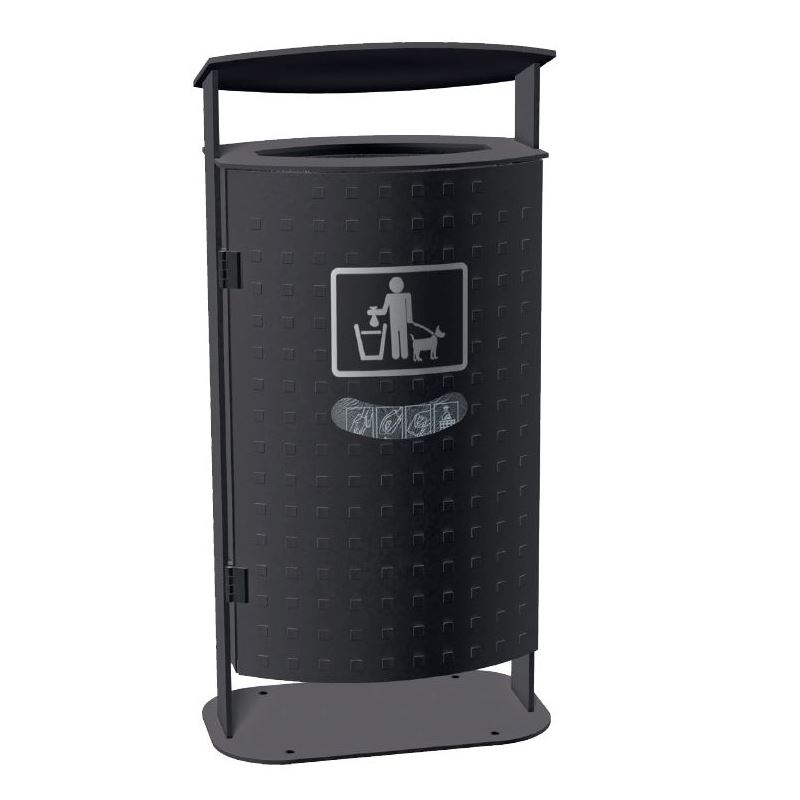 Produktbild Renner Abfallbehälter 70 l Feuerverzinkt zum Aufschrauben