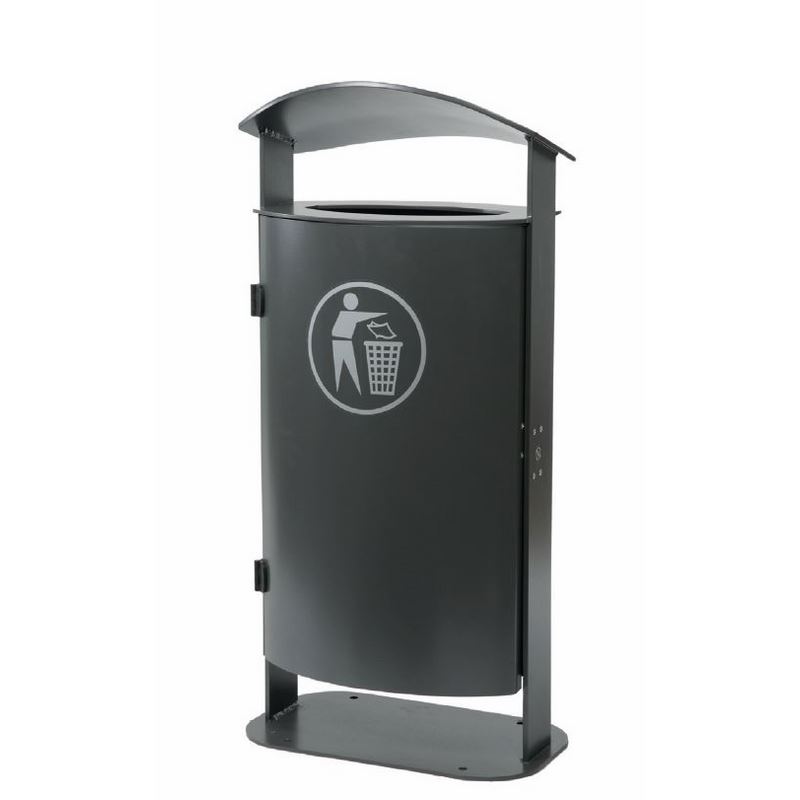 Produktbild Renner Abfallbehälter 1040 mm und 70 l RAL5013 aufschraubbar