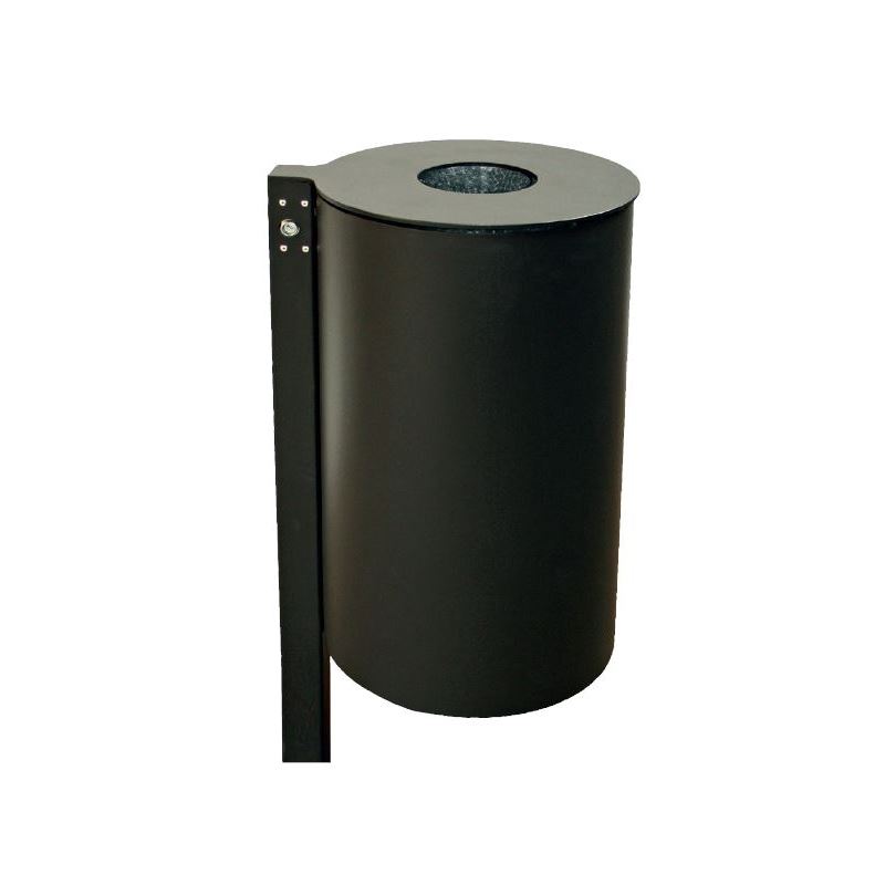 Produktbild Renner Abfallbehälter rund 60 l RAL7016 zum Einbetonieren