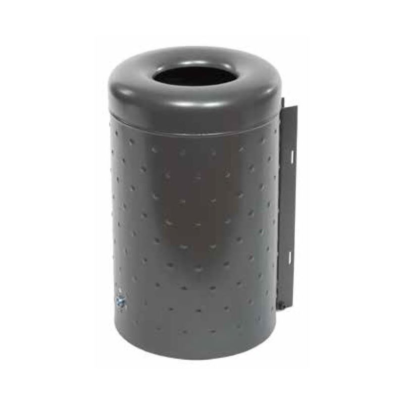 Produktbild Renner Rund Abfallbehälter 50L Noppenblech Design Feuerverzinkt