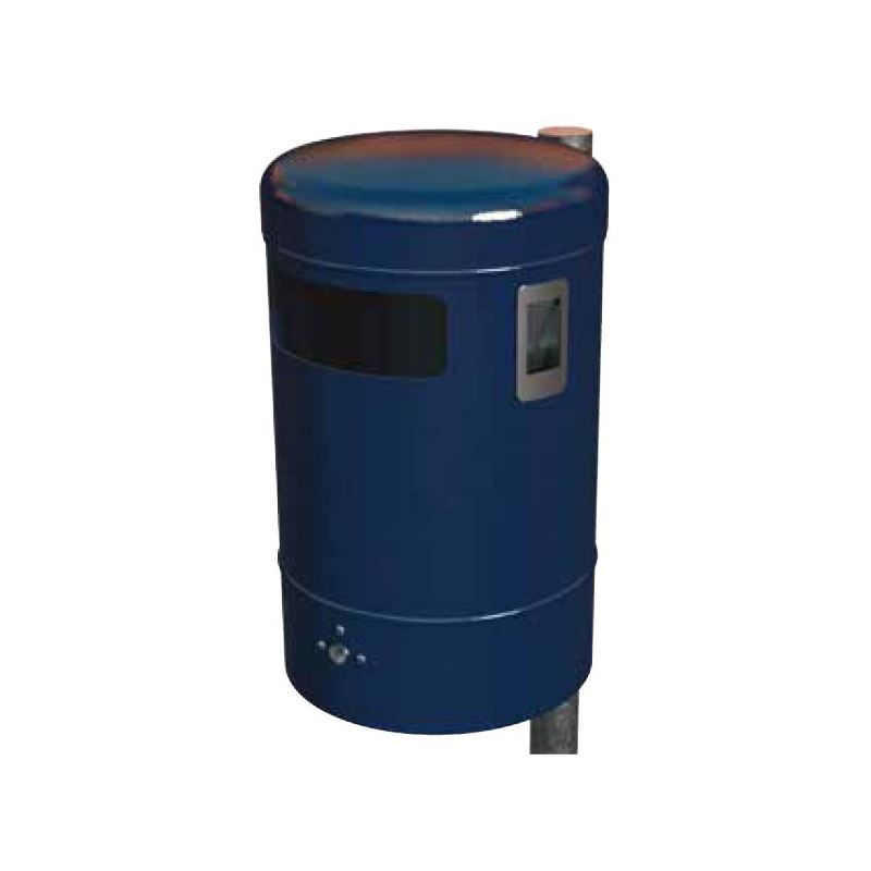 Produktbild Renner Rund Abfallbehälter 50L DB703 mit Ascher