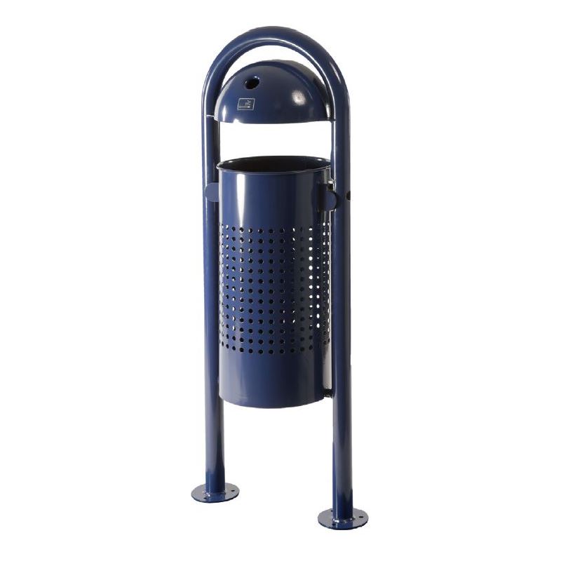 Produktbild Renner Stand Abfallbehälter 40L Feuerverzinkt mit Ascher zum Aufschrauben