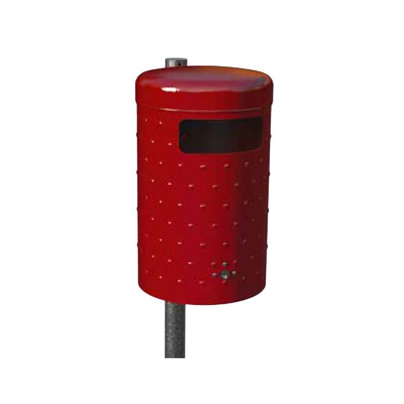 Produktbild Renner Rund Abfallbehälter 50L RAL5013 Noppenblech Design