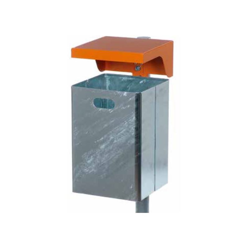 Produktbild Renner Rechteck Abfallbehälter 50L Pulverbechichtet RAL7016 ohne Ascher