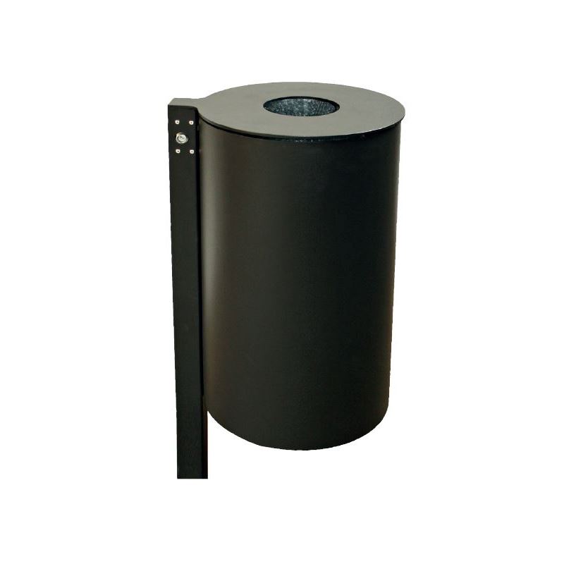 Produktbild Renner Stand Abfallbehälter 60L RAL5013 zum Einbetonieren mit Ascher