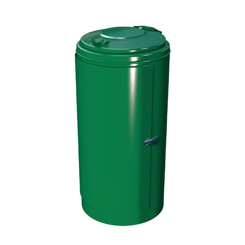 Produktbild Renner Rastplatz Abfallsammler grün 120 l abschließbar
